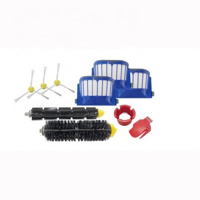 Ro-bot Vacuum Cleaner Brush Sweeper Parts Attachment Accessory Kit of I-ro-bot R-oomba 600 Series 610 620 650 Filter Brush Set