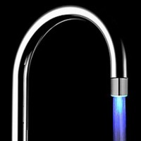 RGB LED Color Water Temperature Glow Sensor Shower Head Light Faucet Tap for Bathroom Kitchen